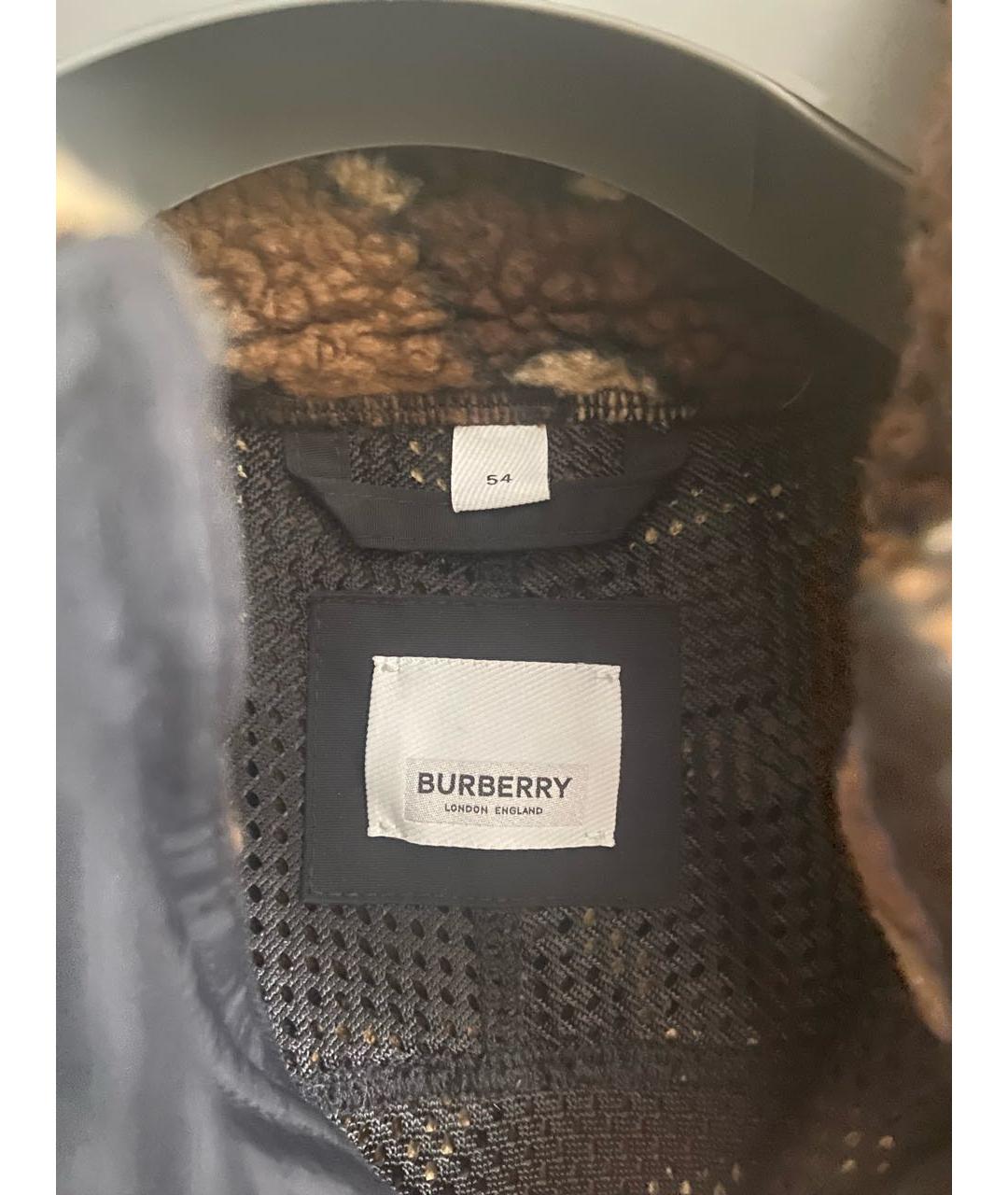 BURBERRY Коричневая синтетическая куртка, фото 3