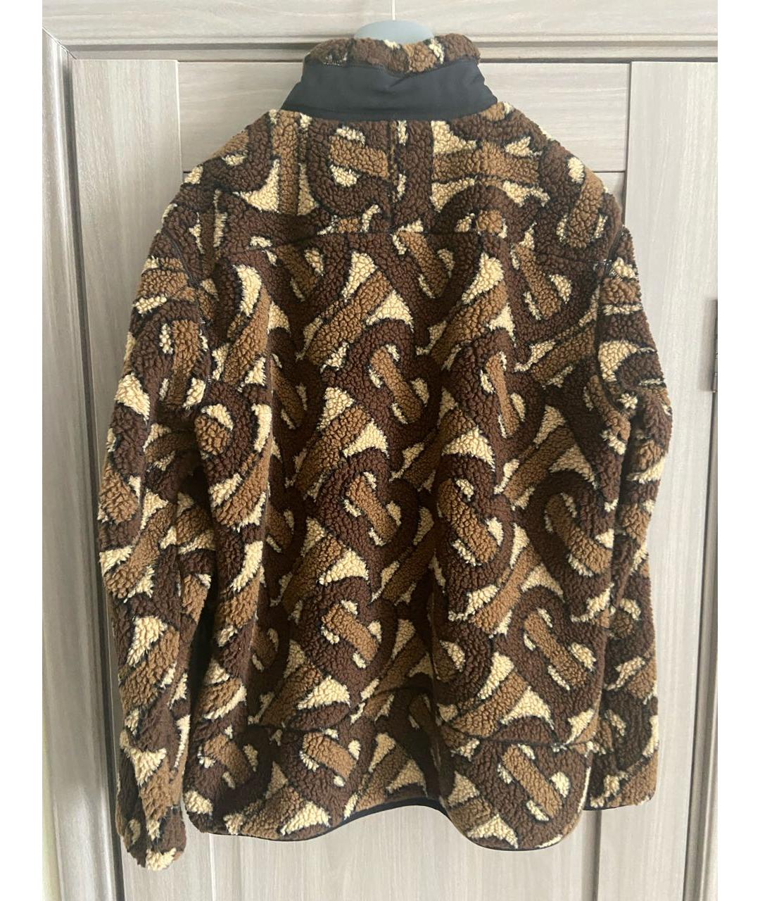 BURBERRY Коричневая синтетическая куртка, фото 2