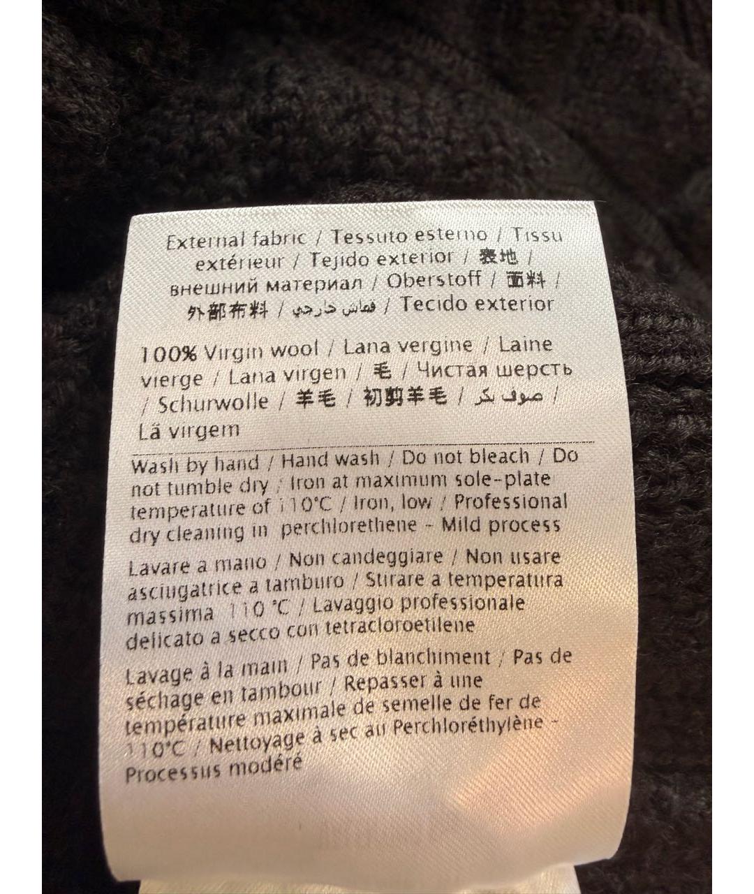 VALENTINO Черный шерстяной джемпер / свитер, фото 6