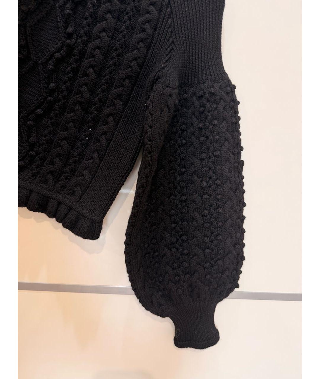 VALENTINO Черный шерстяной джемпер / свитер, фото 4
