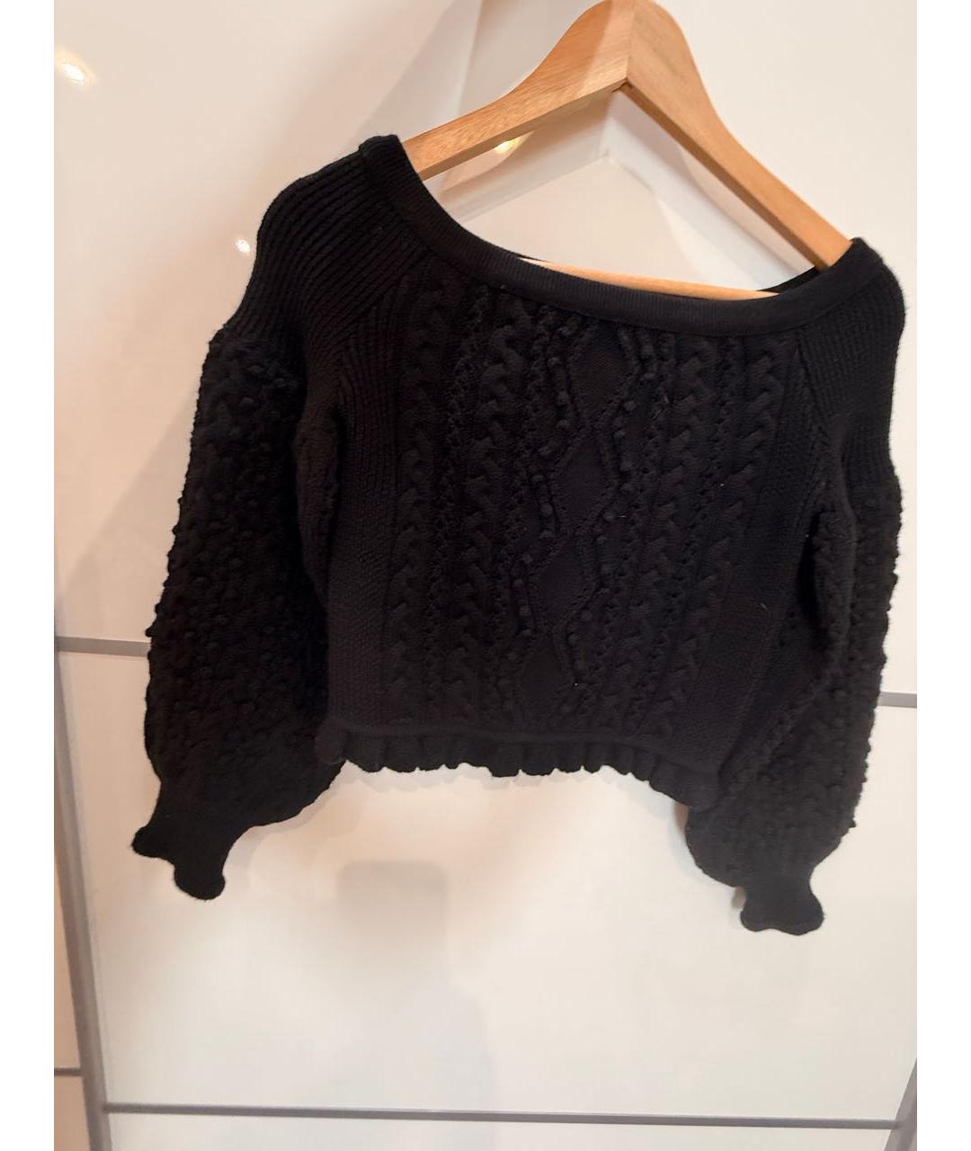 VALENTINO Черный шерстяной джемпер / свитер, фото 8