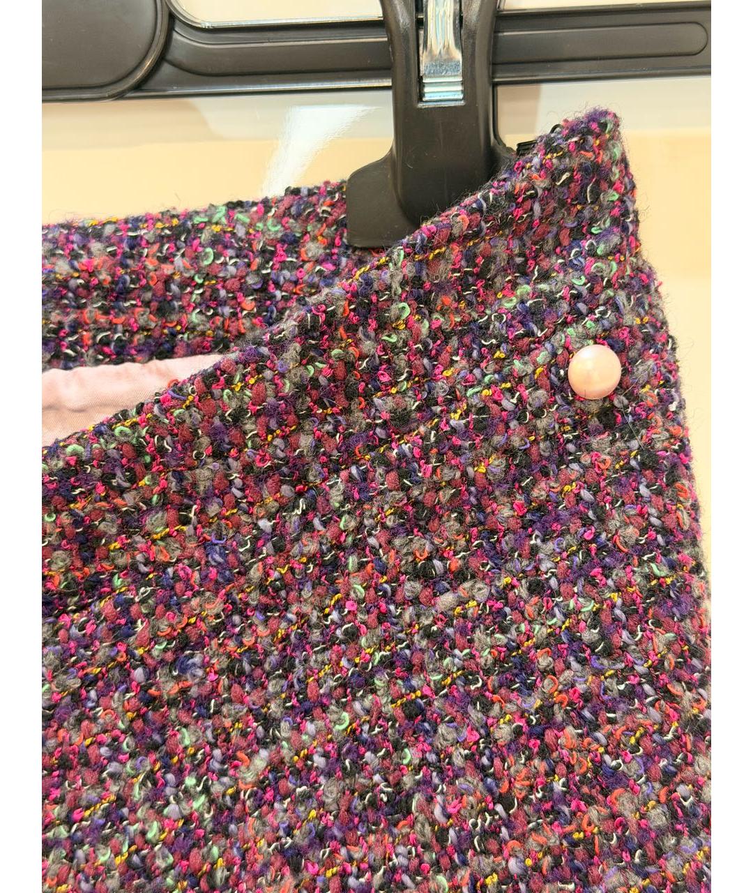 CHANEL Мульти шерстяные шорты, фото 4