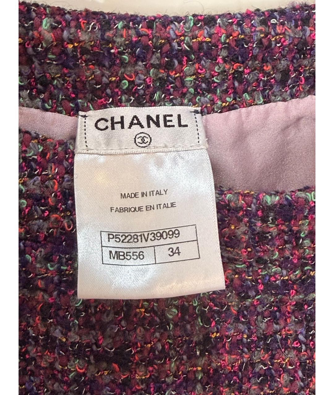 CHANEL Мульти шерстяные шорты, фото 3