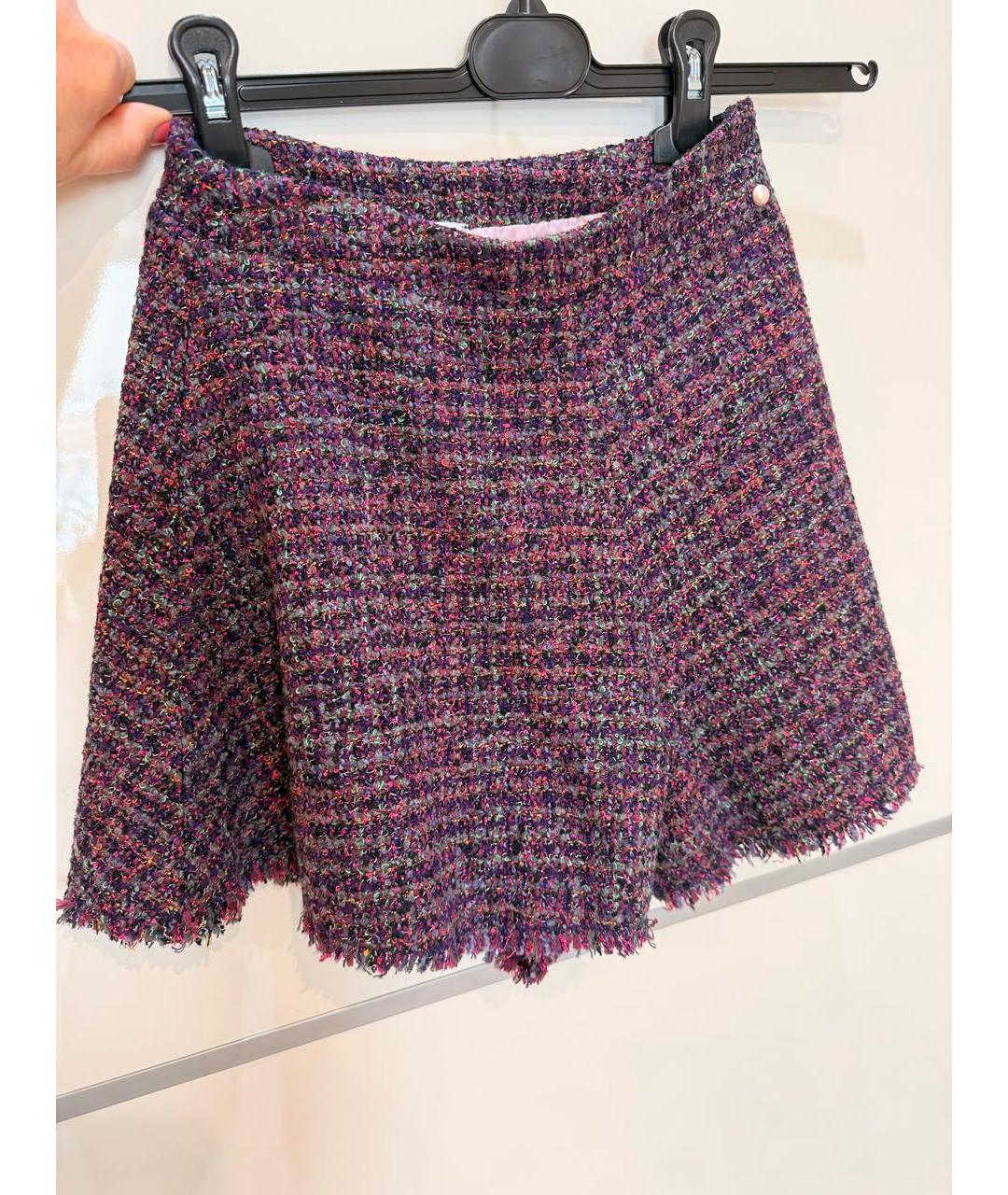 CHANEL Мульти шерстяные шорты, фото 5