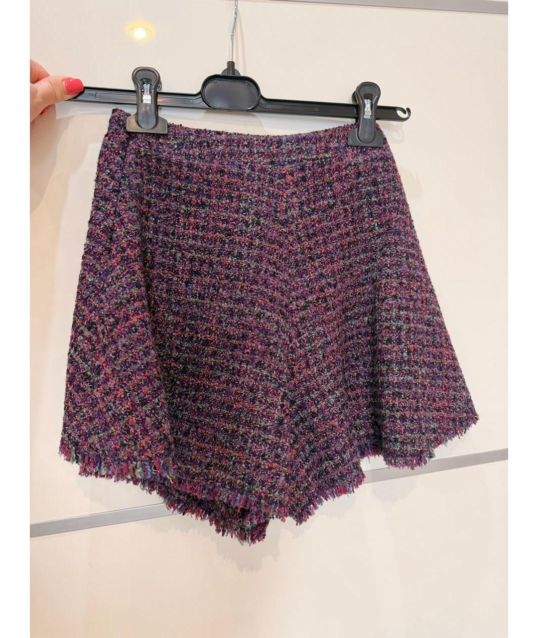 CHANEL Мульти шерстяные шорты, фото 2