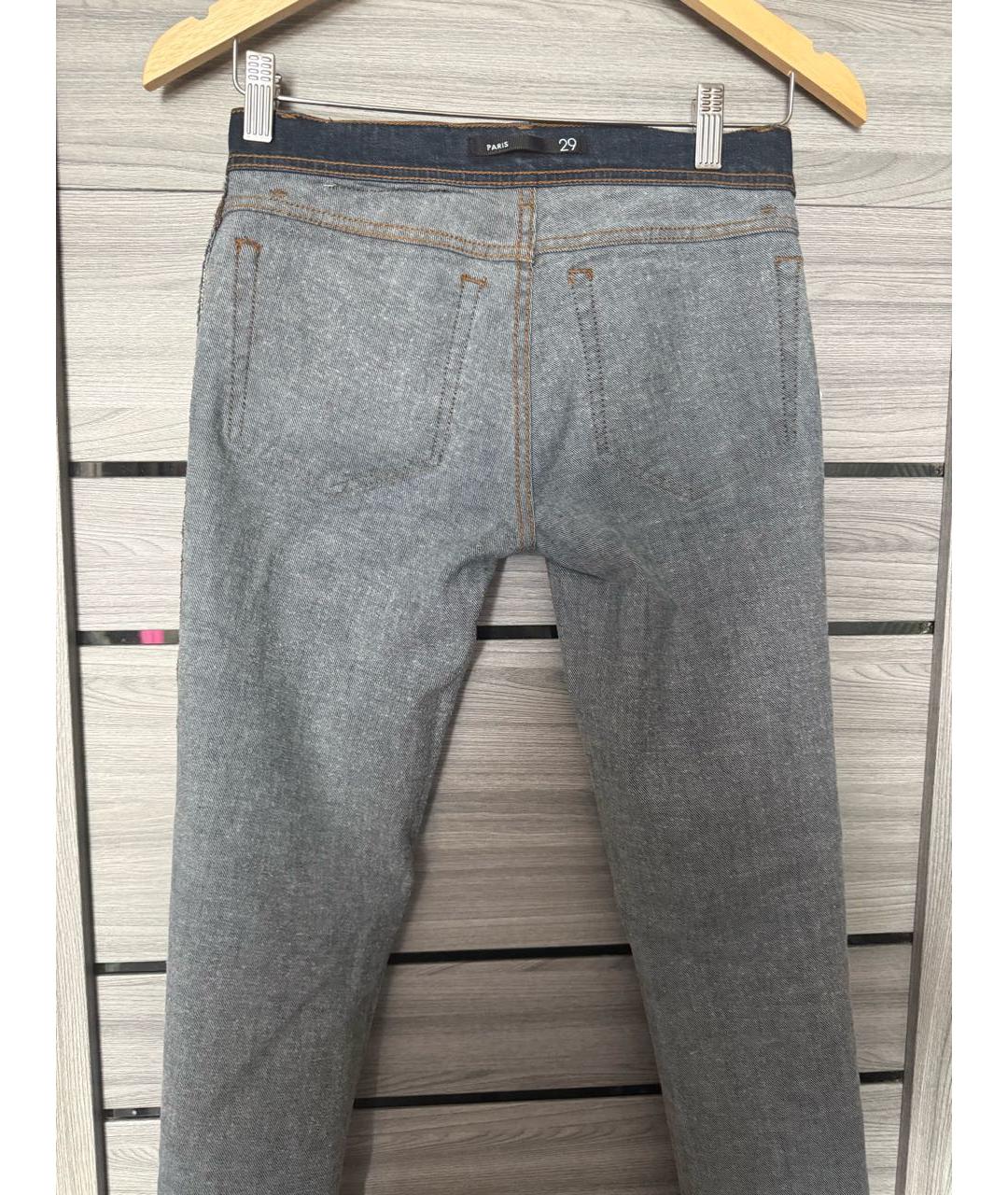 ICEBERG Темно-синие хлопко-эластановые джинсы клеш, фото 3