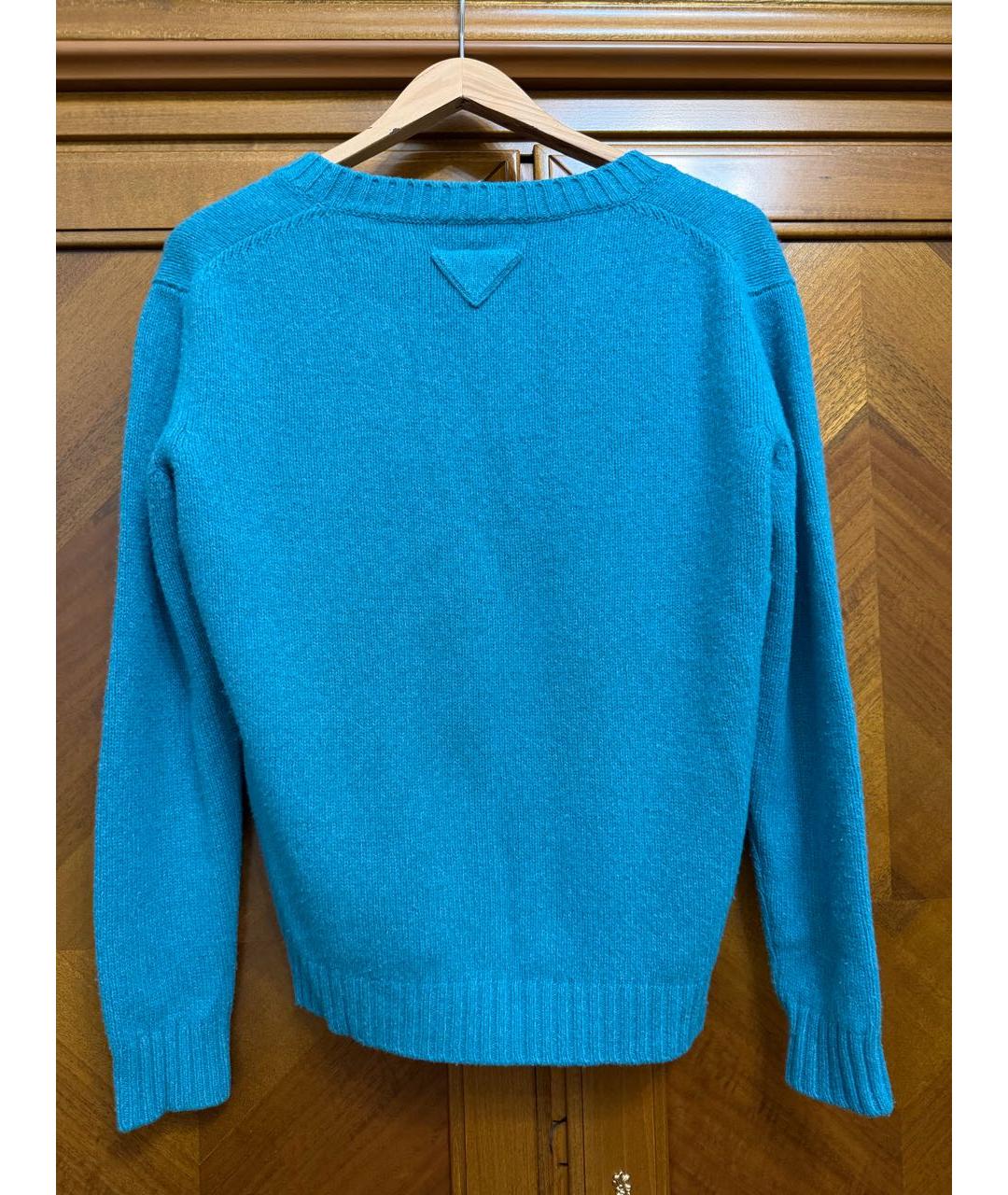 PRADA Бирюзовый джемпер / свитер, фото 3
