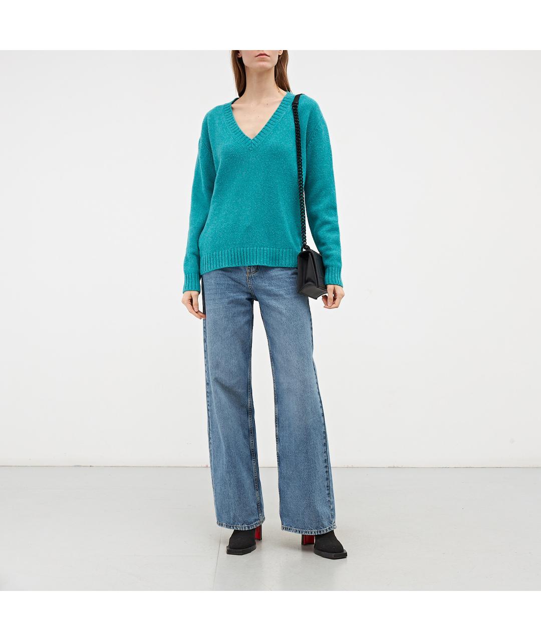 PRADA Бирюзовый джемпер / свитер, фото 5