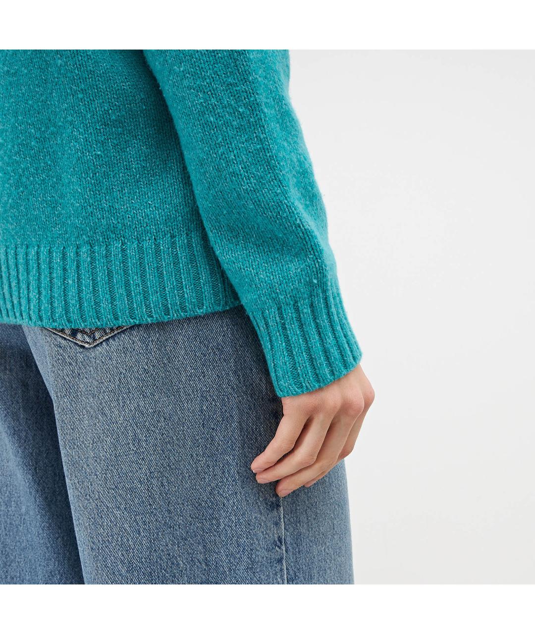 PRADA Бирюзовый джемпер / свитер, фото 4
