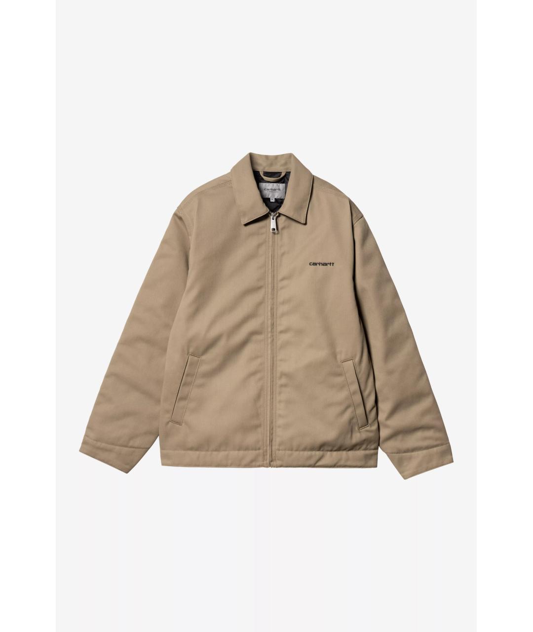 CARHARTT WIP Бежевая хлопковая куртка, фото 4