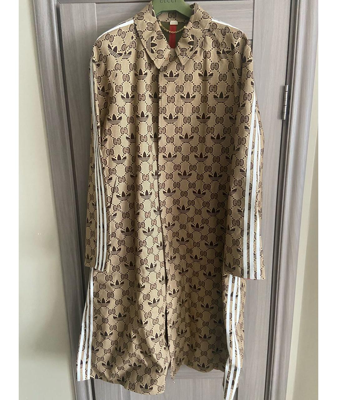 GUCCI Бежевый хлопковый тренч / плащ, фото 5