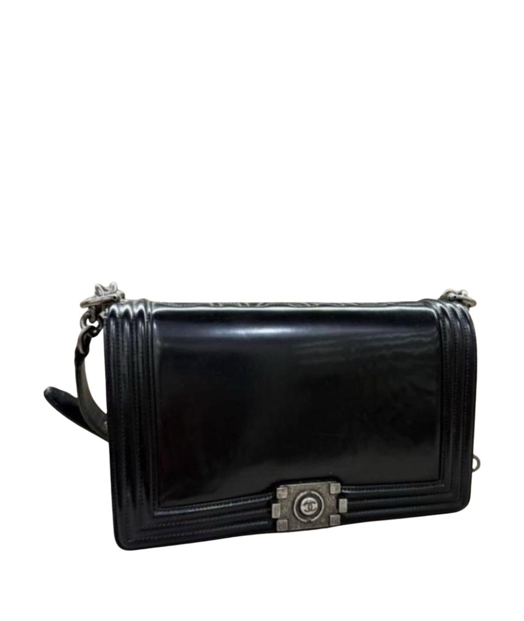CHANEL Черная кожаная сумка через плечо, фото 1