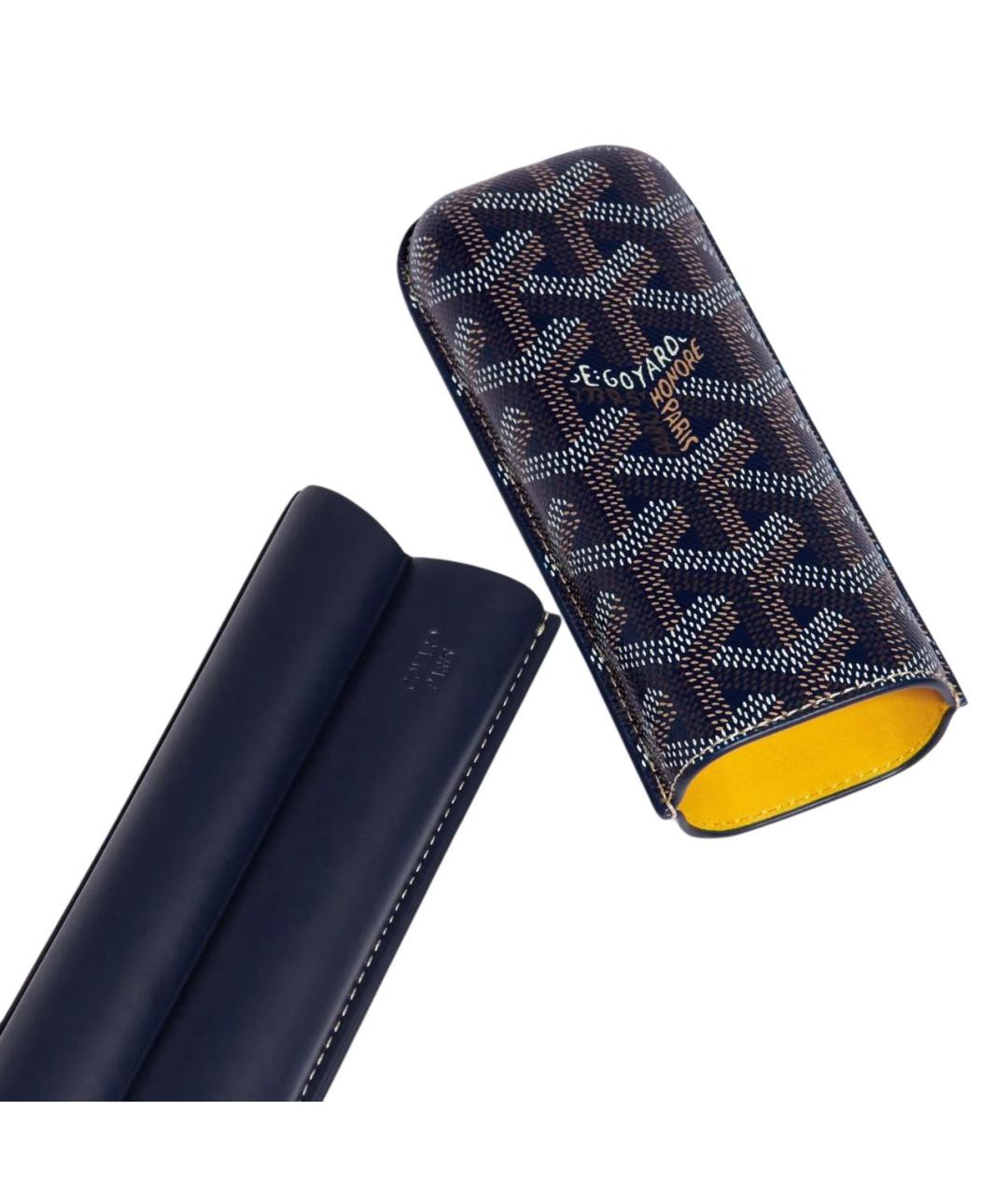 GOYARD Темно-синий кожаный кошелек, фото 2