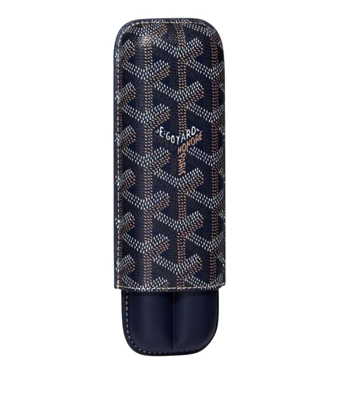 GOYARD Темно-синий кожаный кошелек, фото 1