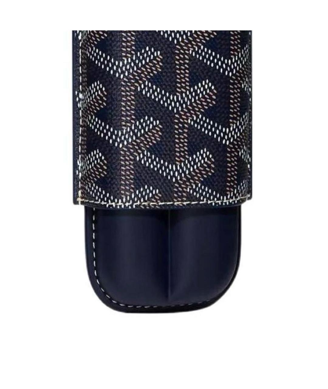 GOYARD Темно-синий кожаный кошелек, фото 4