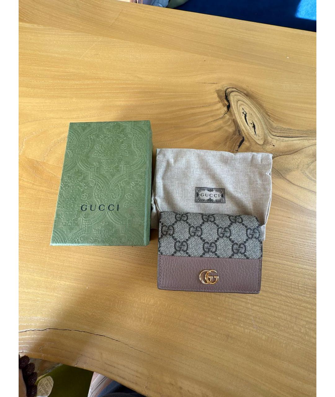 GUCCI Бежевый кошелек, фото 6