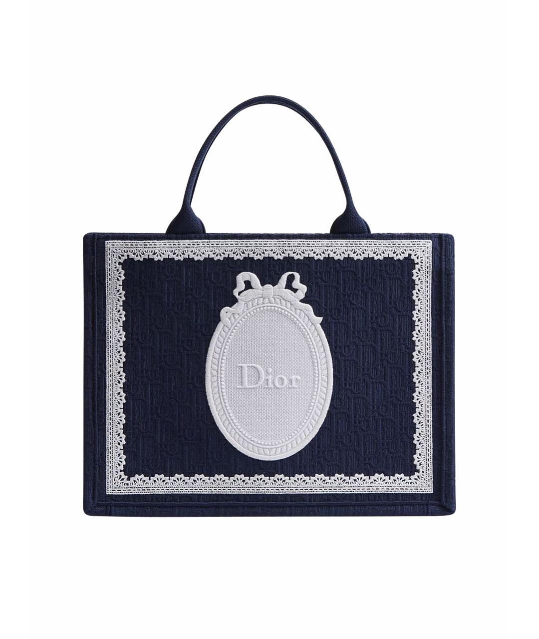CHRISTIAN DIOR Синяя сумка тоут, фото 1