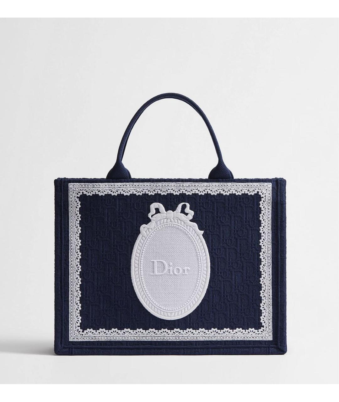 CHRISTIAN DIOR Синяя сумка тоут, фото 5