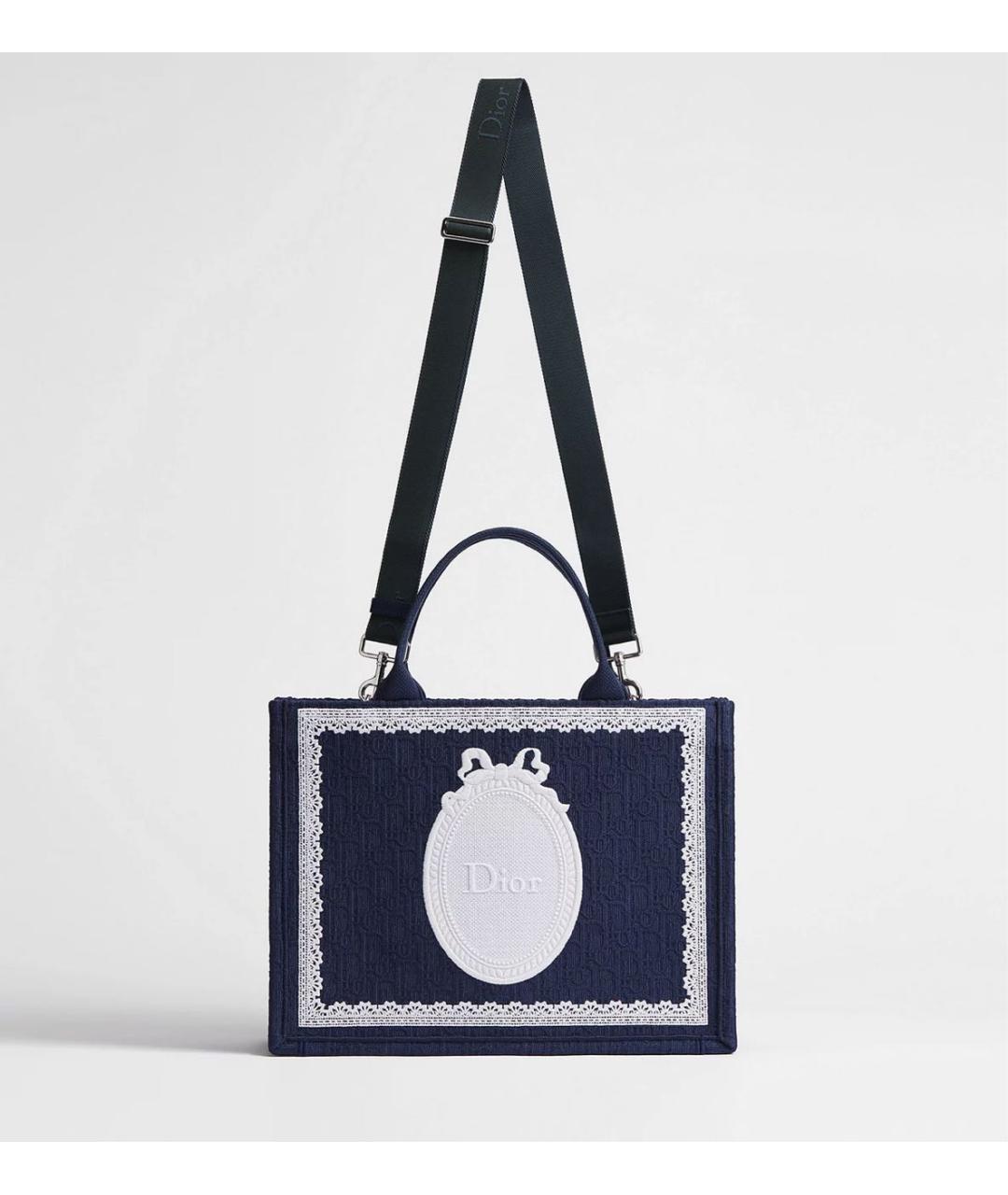 CHRISTIAN DIOR Синяя сумка тоут, фото 4