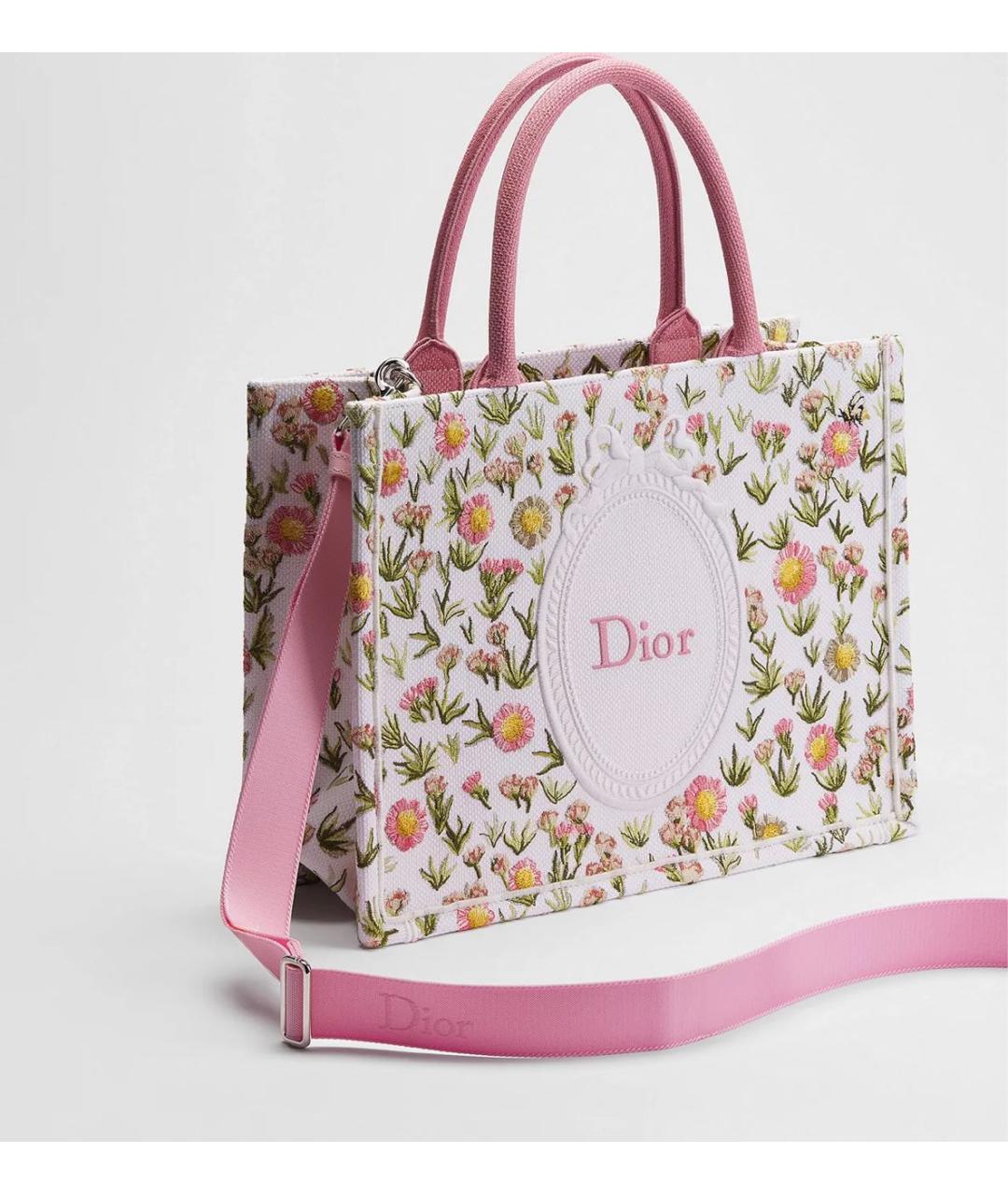 CHRISTIAN DIOR Розовая сумка тоут, фото 3