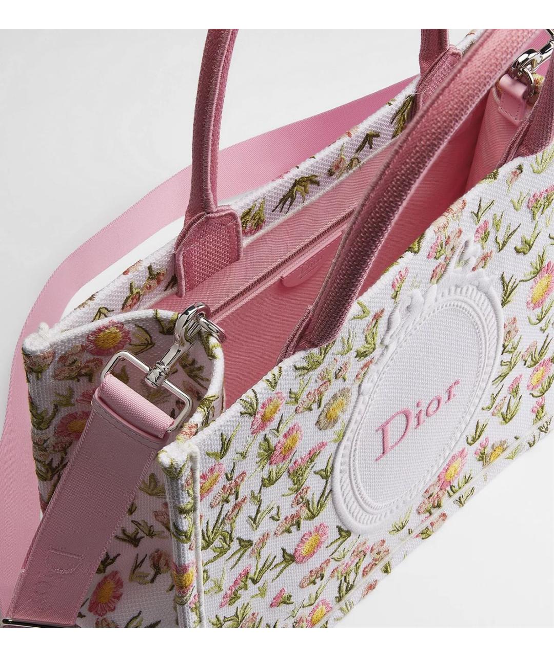CHRISTIAN DIOR Розовая сумка тоут, фото 4