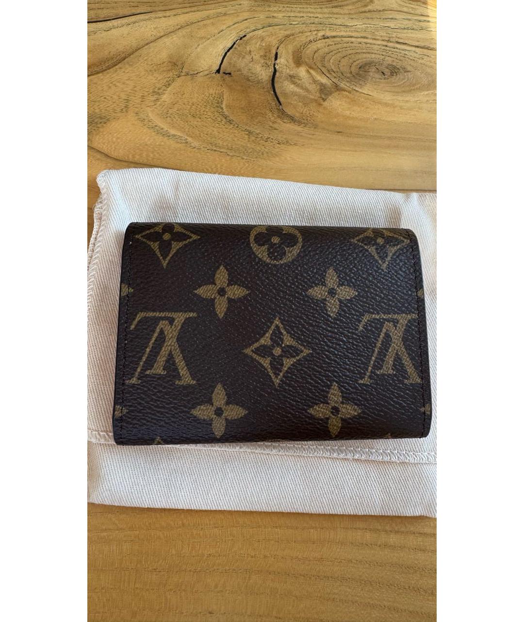 LOUIS VUITTON Коричневый кошелек, фото 2