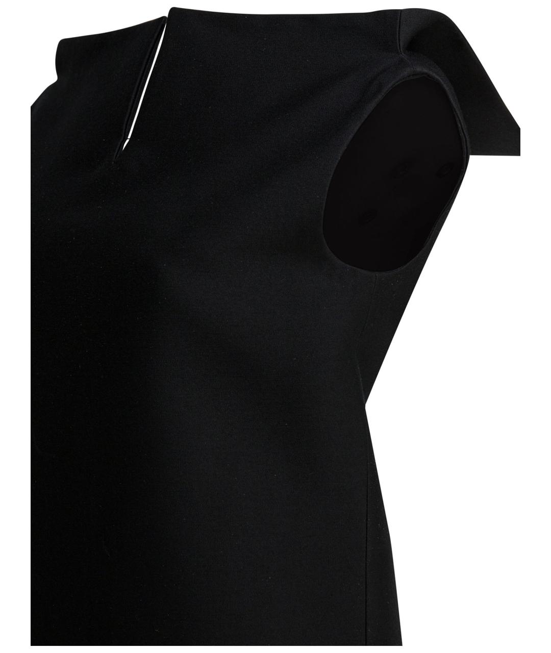 BALENCIAGA Черное шерстяное коктейльное платье, фото 4