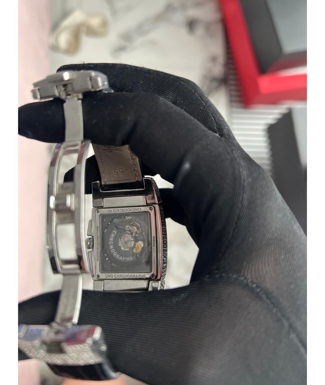 DE GRISOGONO Серебряные часы из белого золота, фото 4