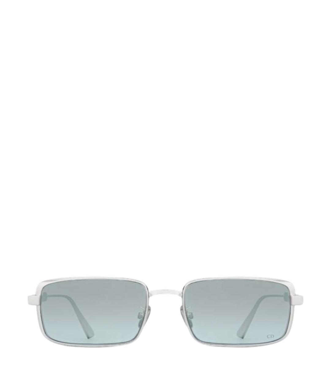 CHRISTIAN DIOR Серебряные металлические солнцезащитные очки, фото 1