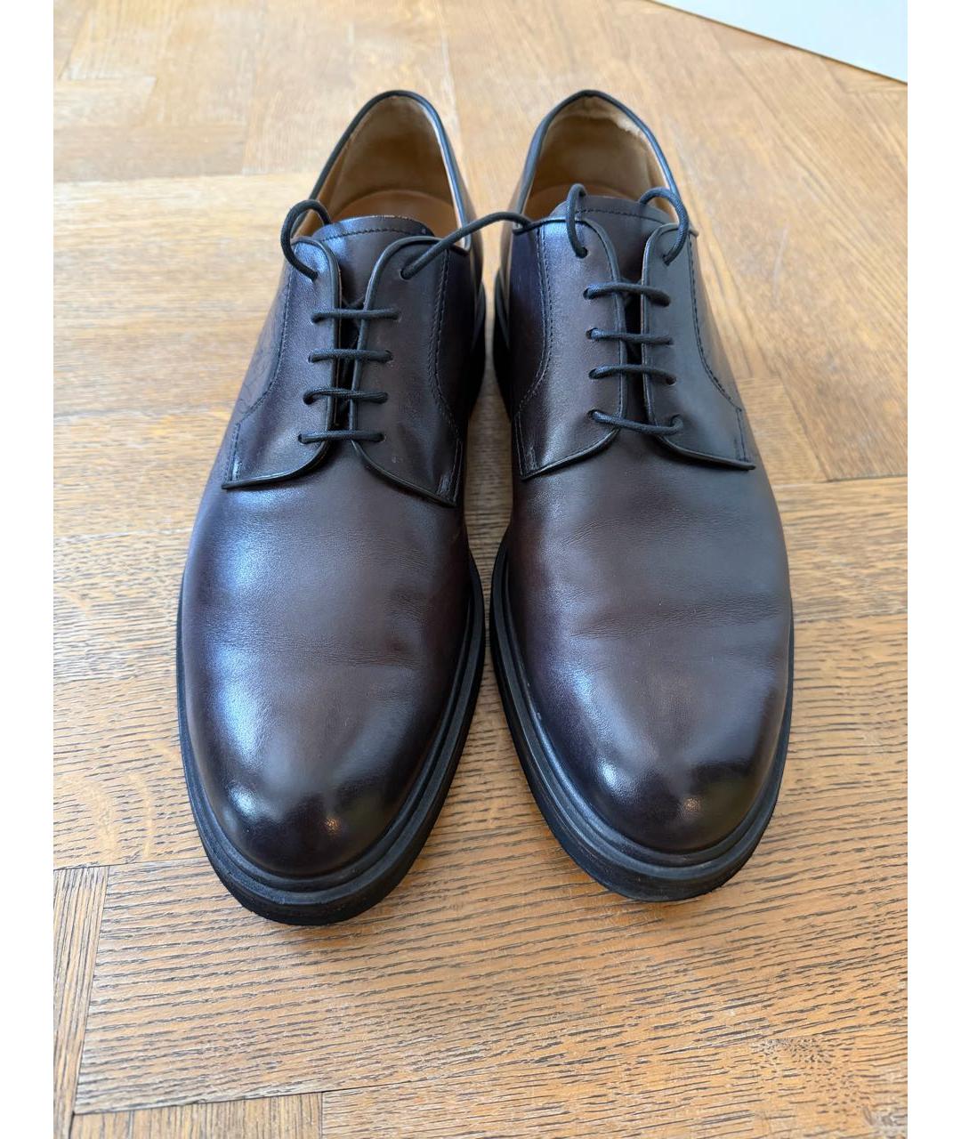 BERLUTI Коричневые кожаные низкие ботинки, фото 3