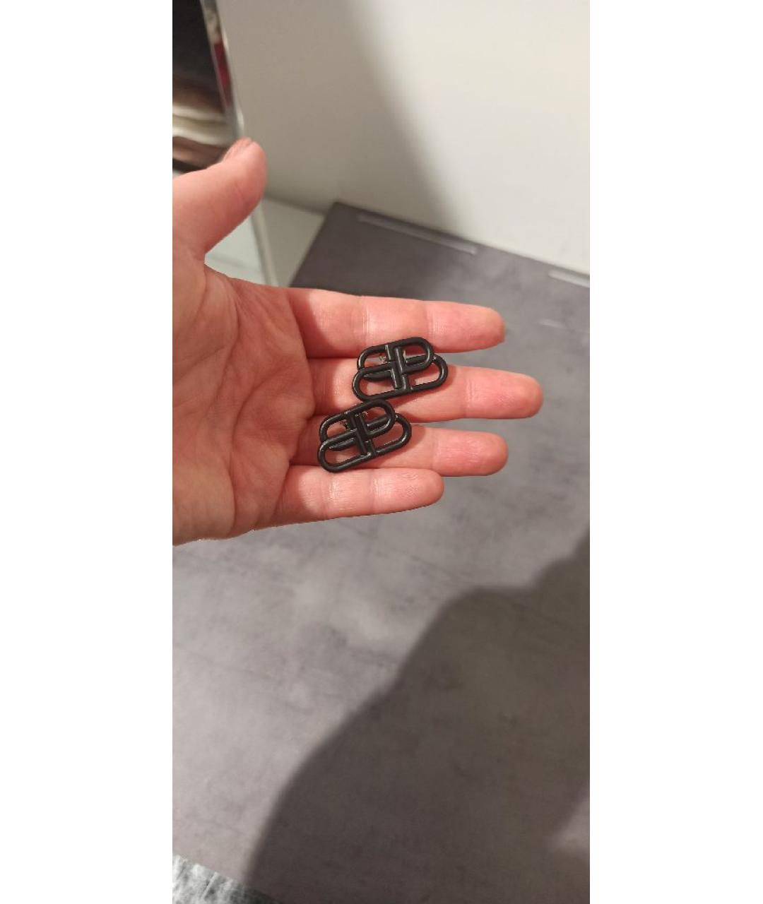 BALENCIAGA Черные серьги, фото 5
