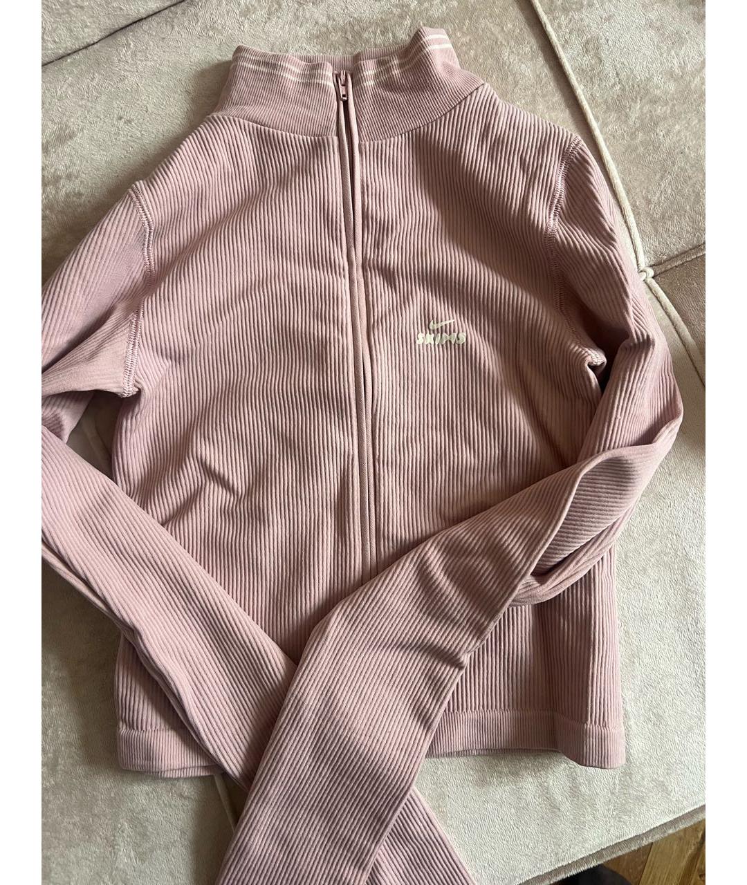 SKIMS Розовая полиамидовая спортивная куртка, фото 4