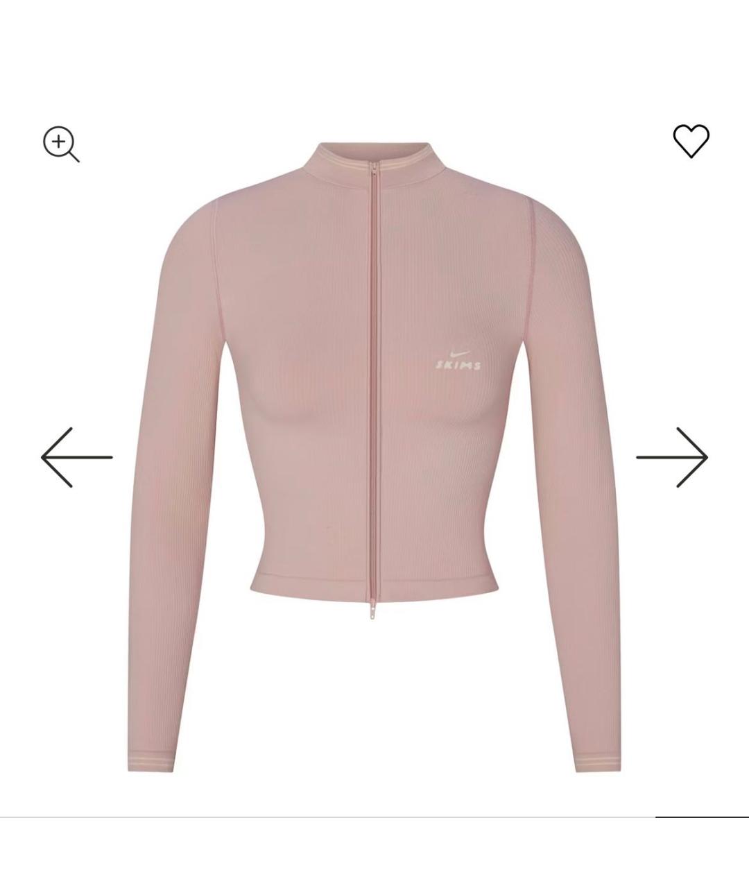 SKIMS Розовая полиамидовая спортивная куртка, фото 7