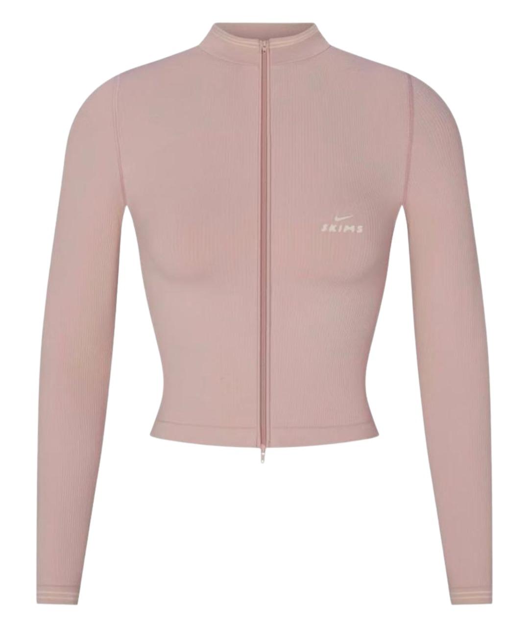 SKIMS Розовая полиамидовая спортивная куртка, фото 1