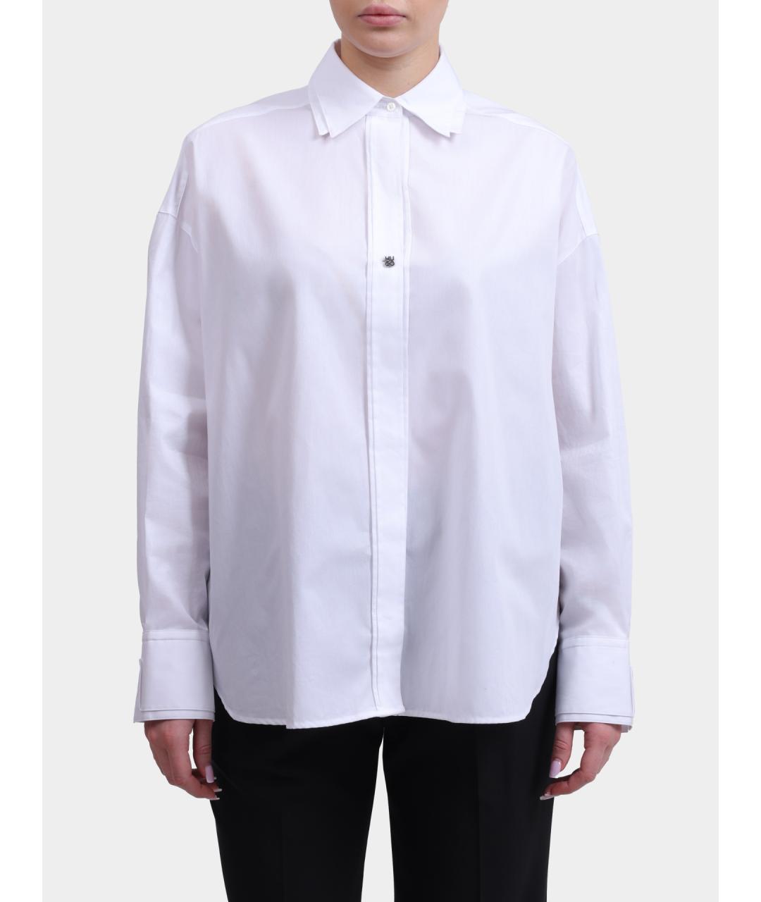 HUGO Белая хлопковая рубашка, фото 6
