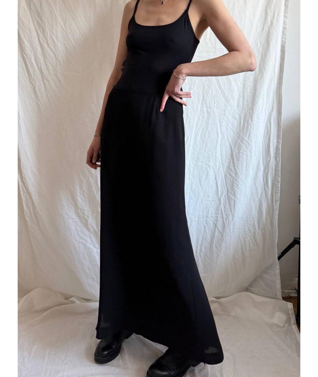 MOSCHINO Черная шерстяная юбка макси, фото 6