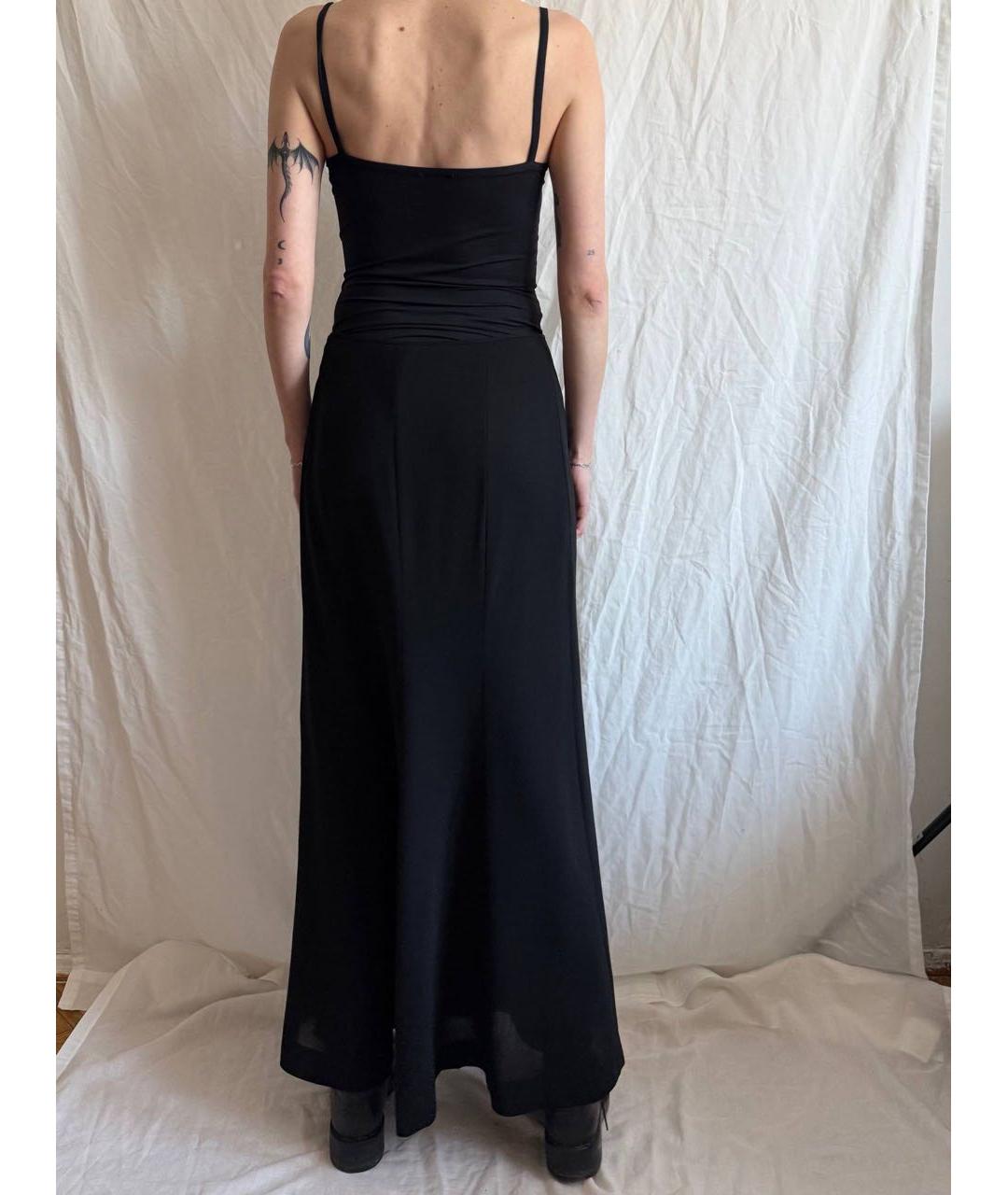 MOSCHINO Черная шерстяная юбка макси, фото 4