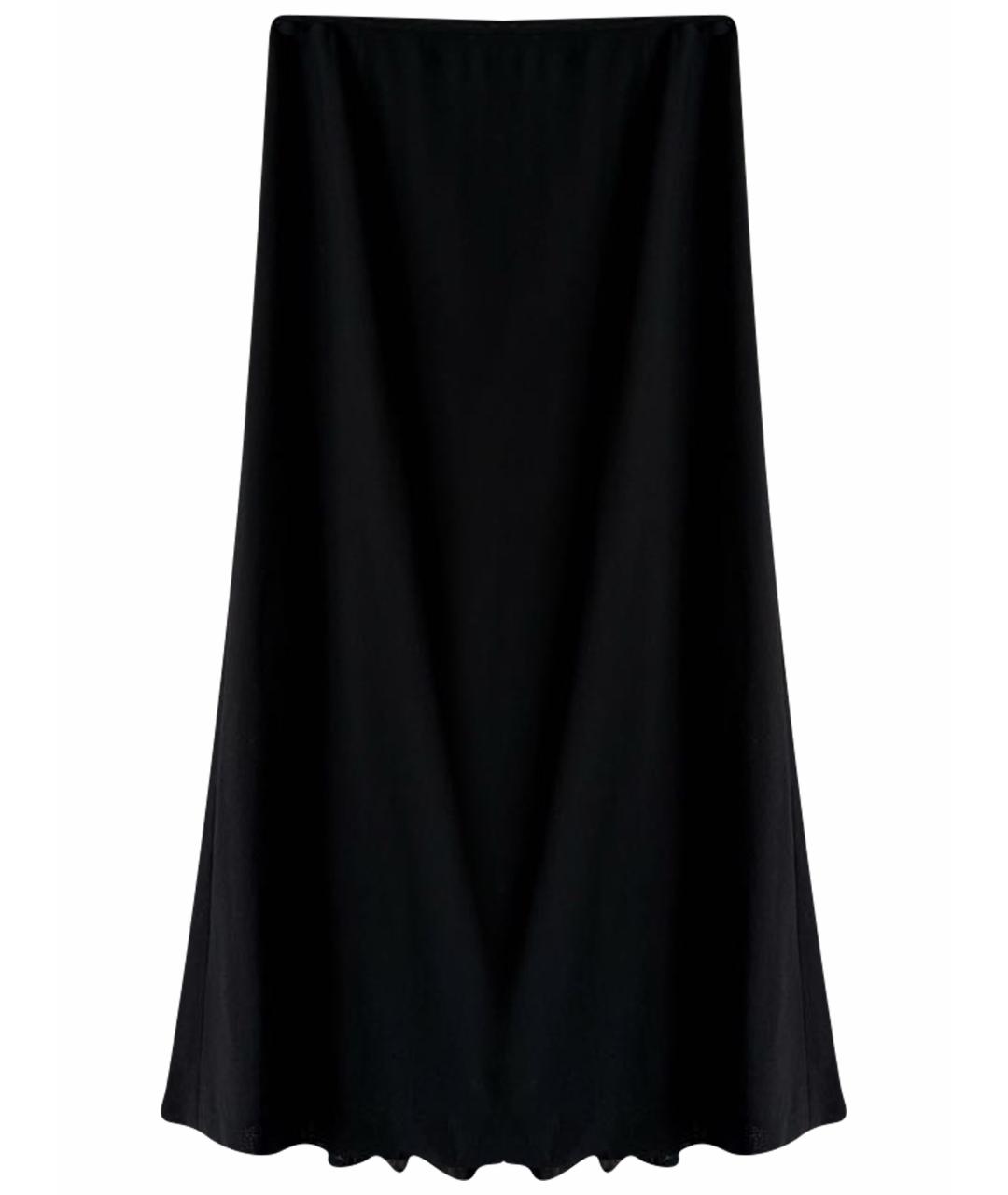 MOSCHINO Черная шерстяная юбка макси, фото 1