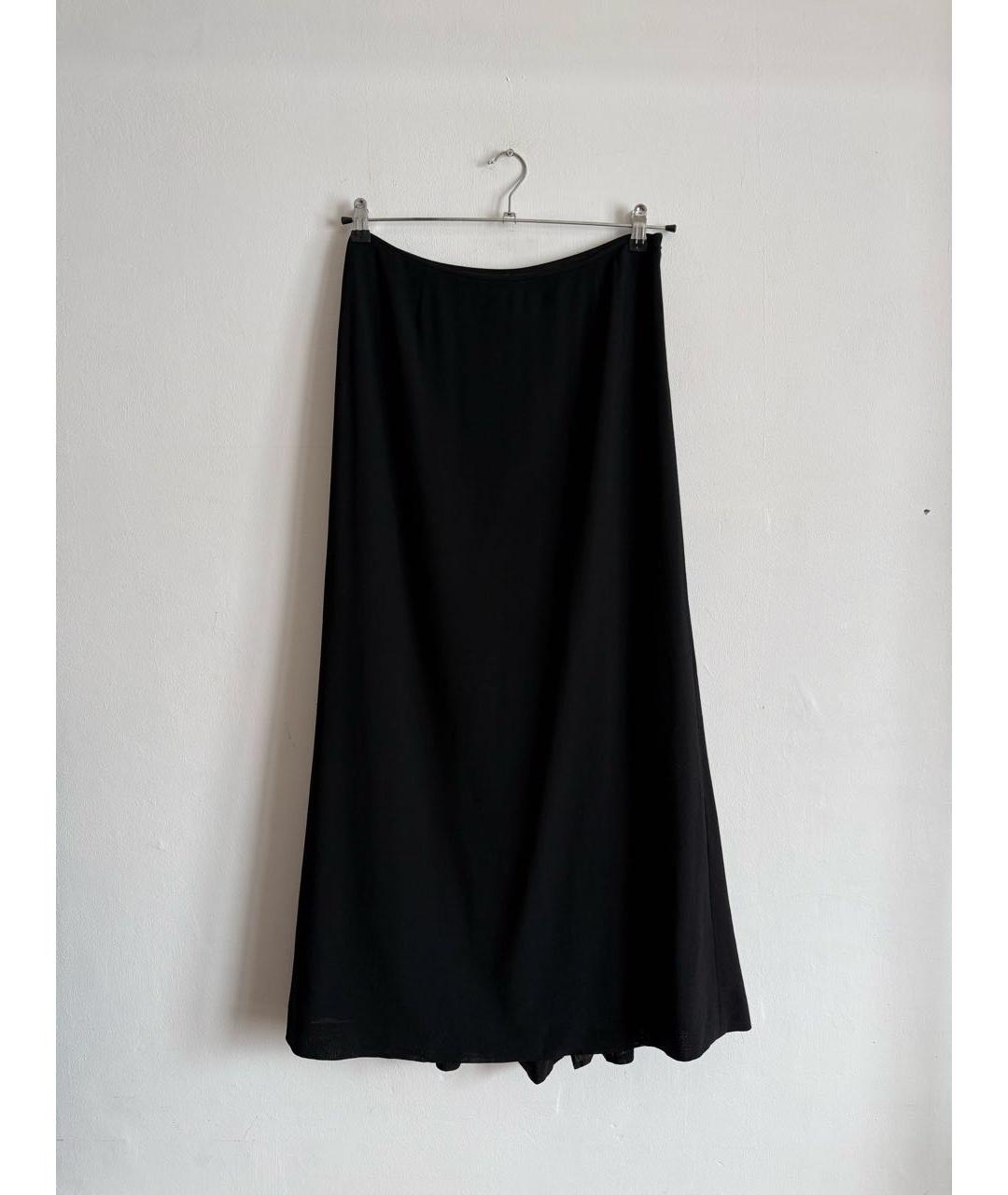 MOSCHINO Черная шерстяная юбка макси, фото 8