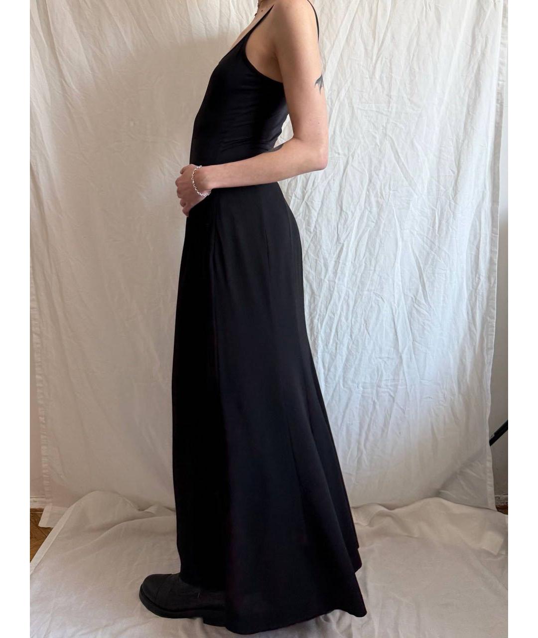 MOSCHINO Черная шерстяная юбка макси, фото 5