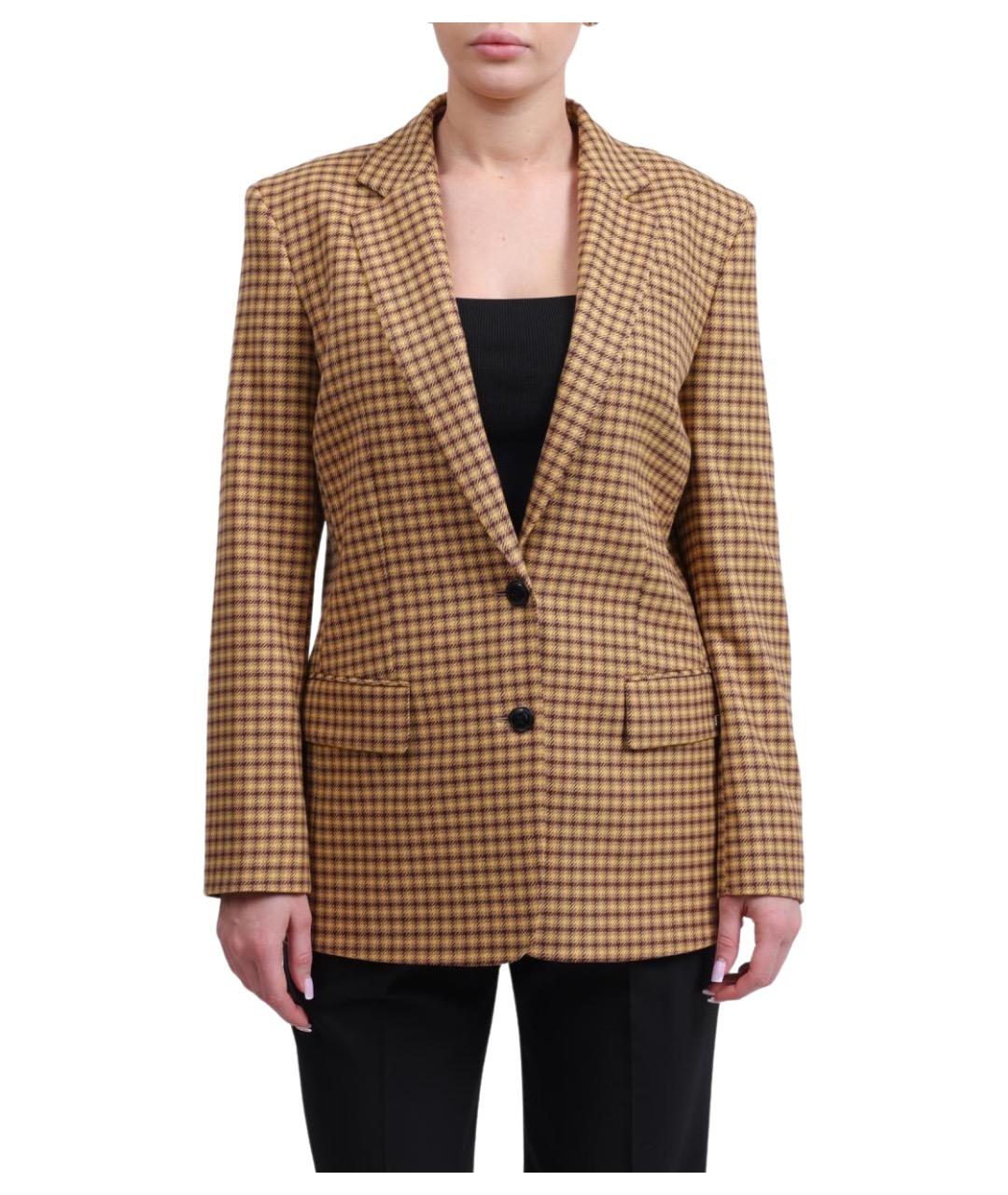 HUGO Бежевый жакет/пиджак, фото 1