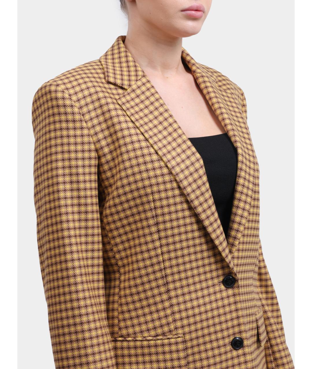 HUGO Бежевый жакет/пиджак, фото 4