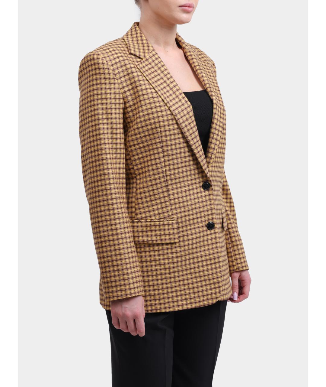 HUGO Бежевый жакет/пиджак, фото 3