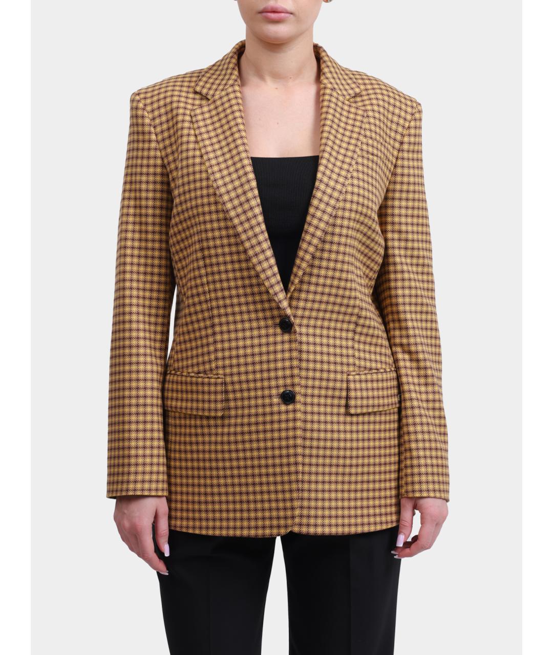 HUGO Бежевый жакет/пиджак, фото 6