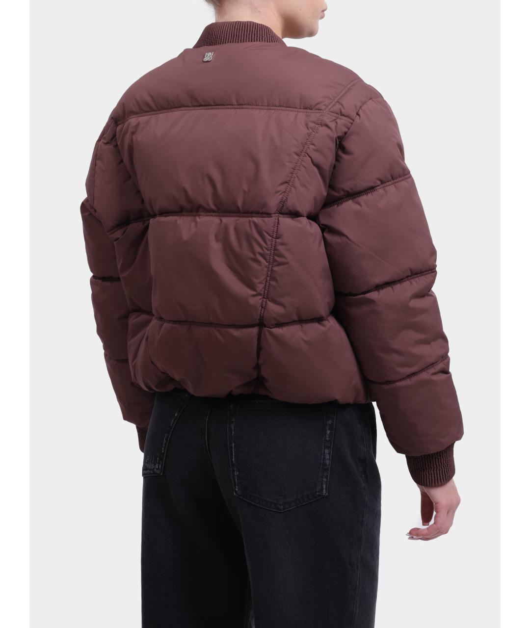 HUGO Бордовая полиамидовая куртка, фото 4