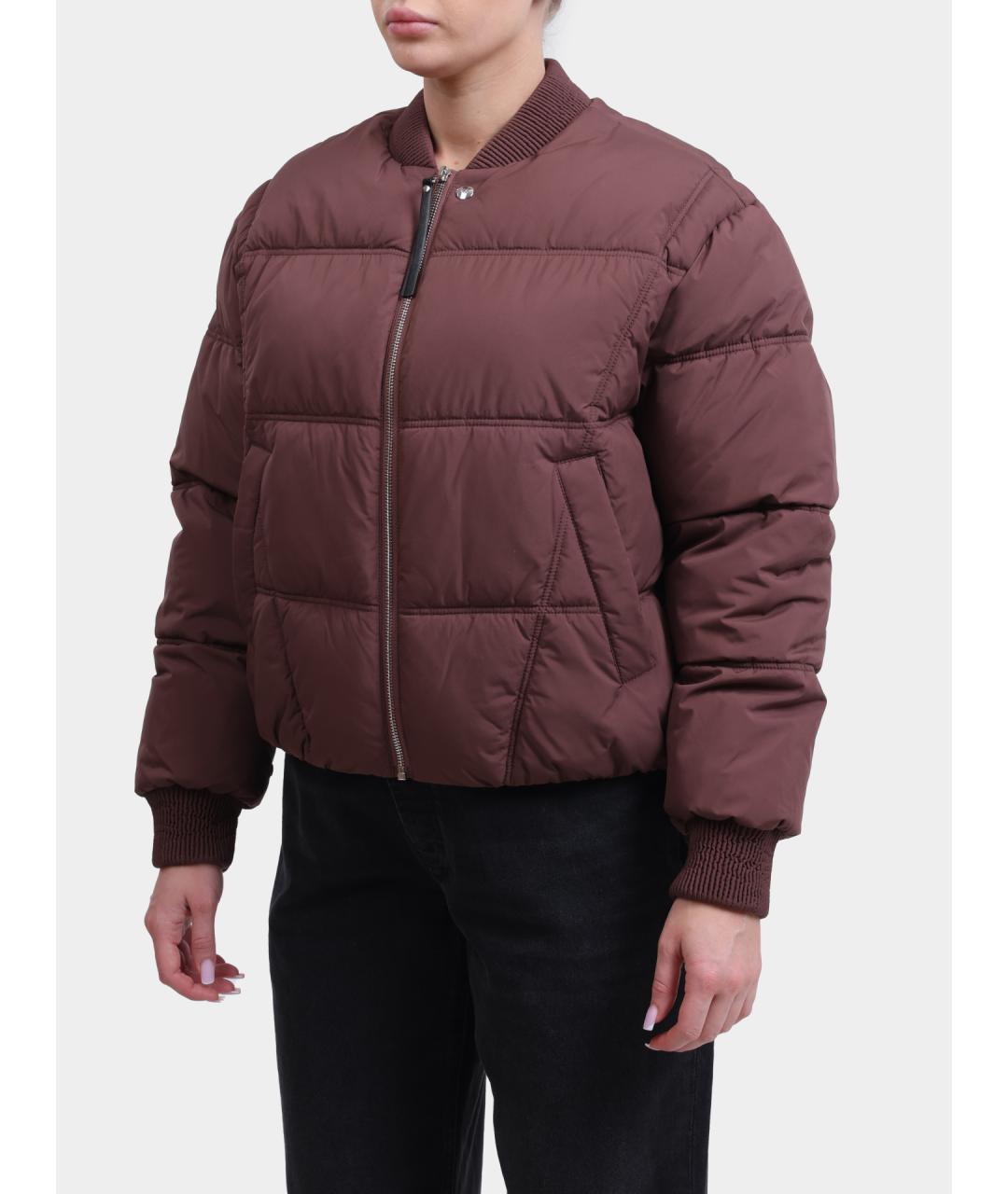 HUGO Бордовая полиамидовая куртка, фото 3
