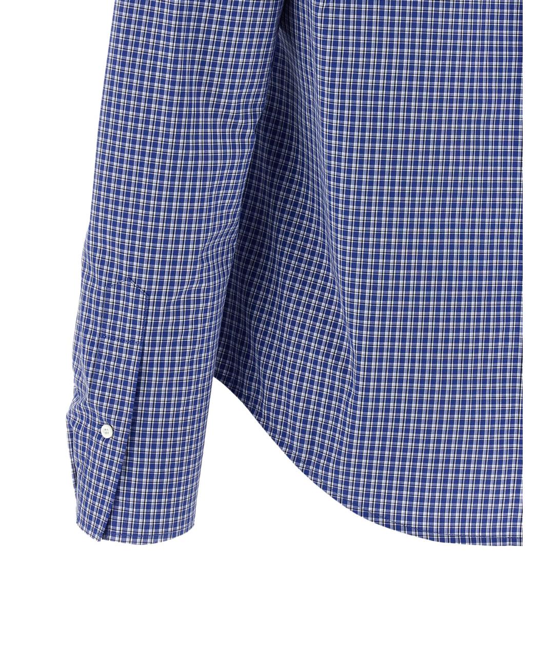 MIU MIU Синяя хлопковая рубашка, фото 4