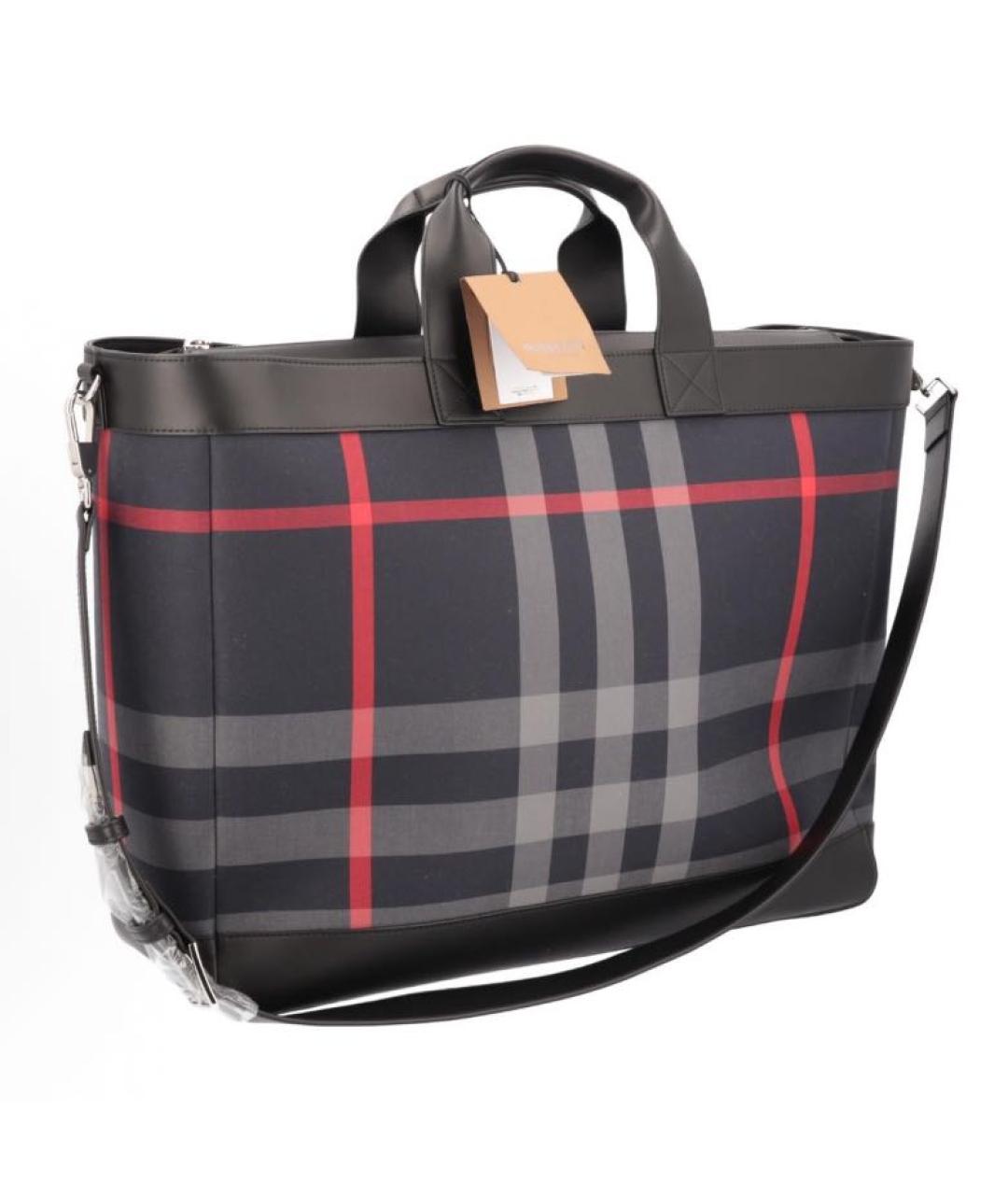 BURBERRY Черная сумка тоут, фото 2