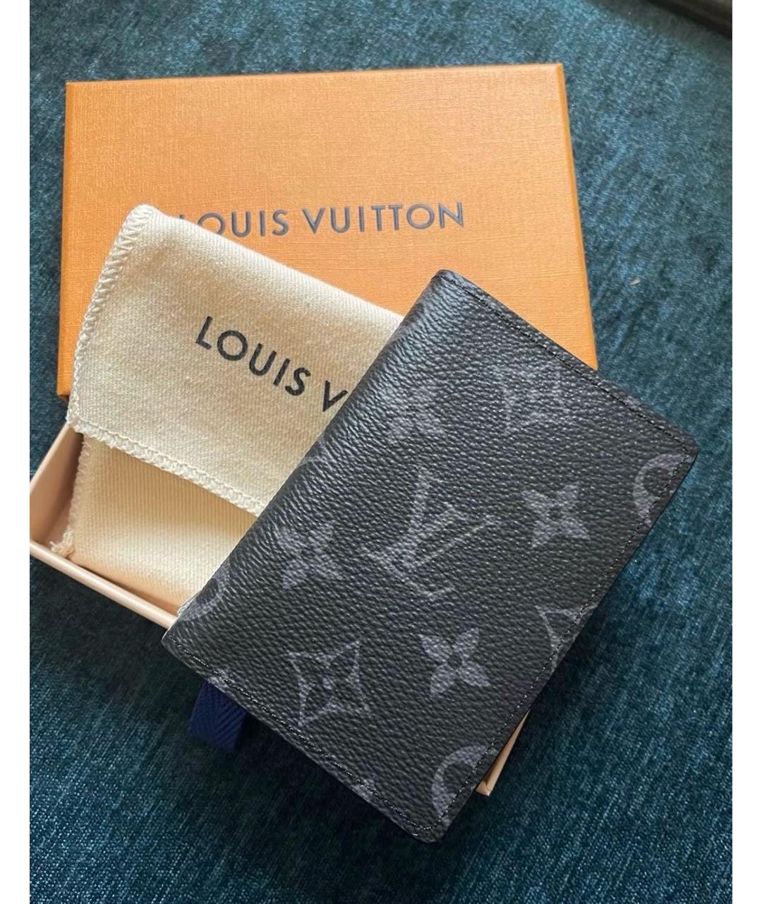 LOUIS VUITTON Черный кардхолдер, фото 6