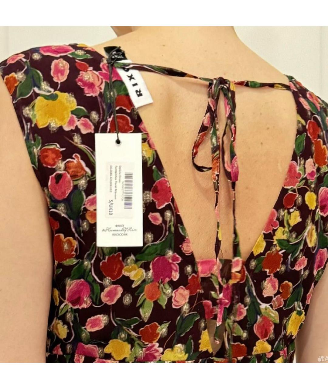 RIXO Мульти вискозное повседневное платье, фото 5